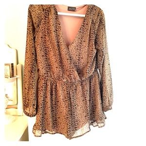 Cheetah romper